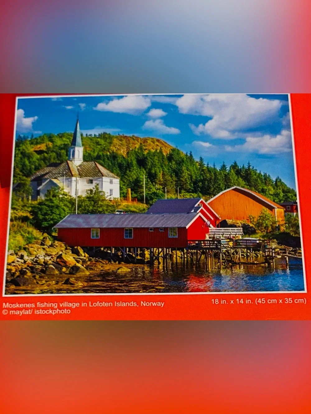 New “Moskenes Fishing Village in Lofoten Islsnds, Norway” 500 Pieces Puzzlebug